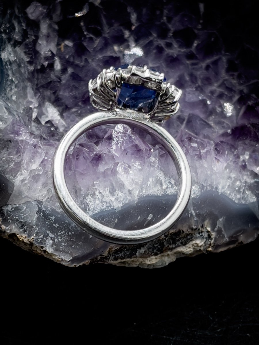 Superbe Saphir De Ceylan Monture Or 18 K -photo-3
