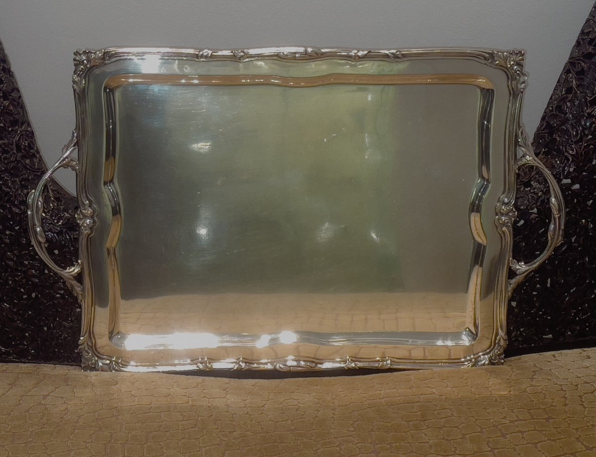 Wolfers Serving Tray In 800/1000 Sterling Silver