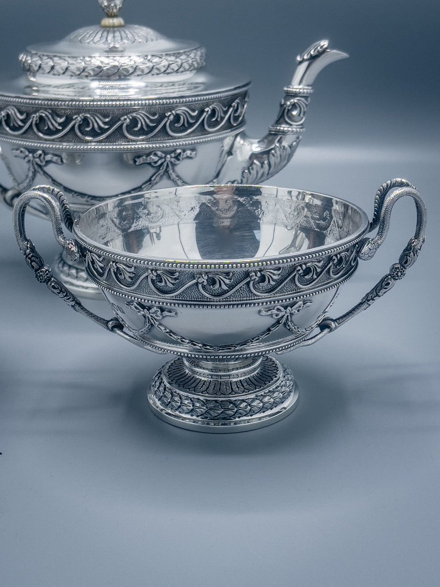 925/1000 Sterling Silver Tea Service-photo-4