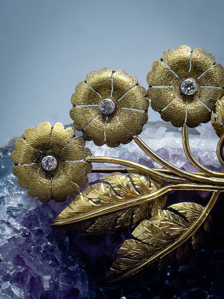 Vintage Brooch “floral Bouquet”-photo-2
