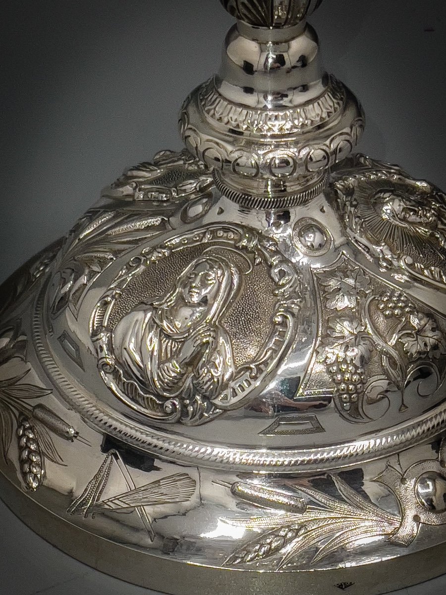 Favier Freres, Ciborium In Silver 1st Title 950-1000-photo-2