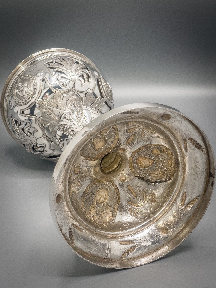 Favier Freres, Ciborium In Silver 1st Title 950-1000-photo-3