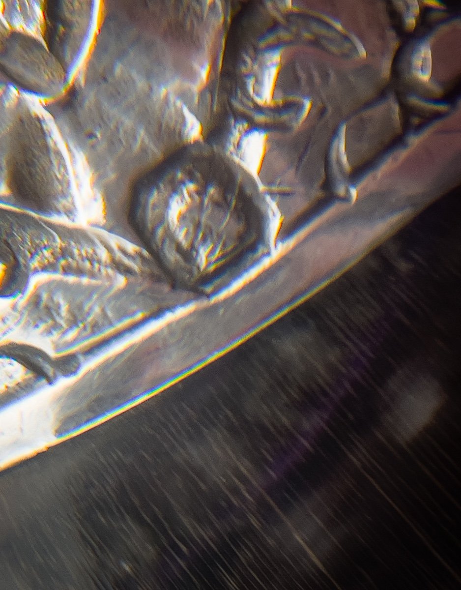 Dague De Chasse, Monture En Argent Massif-photo-1