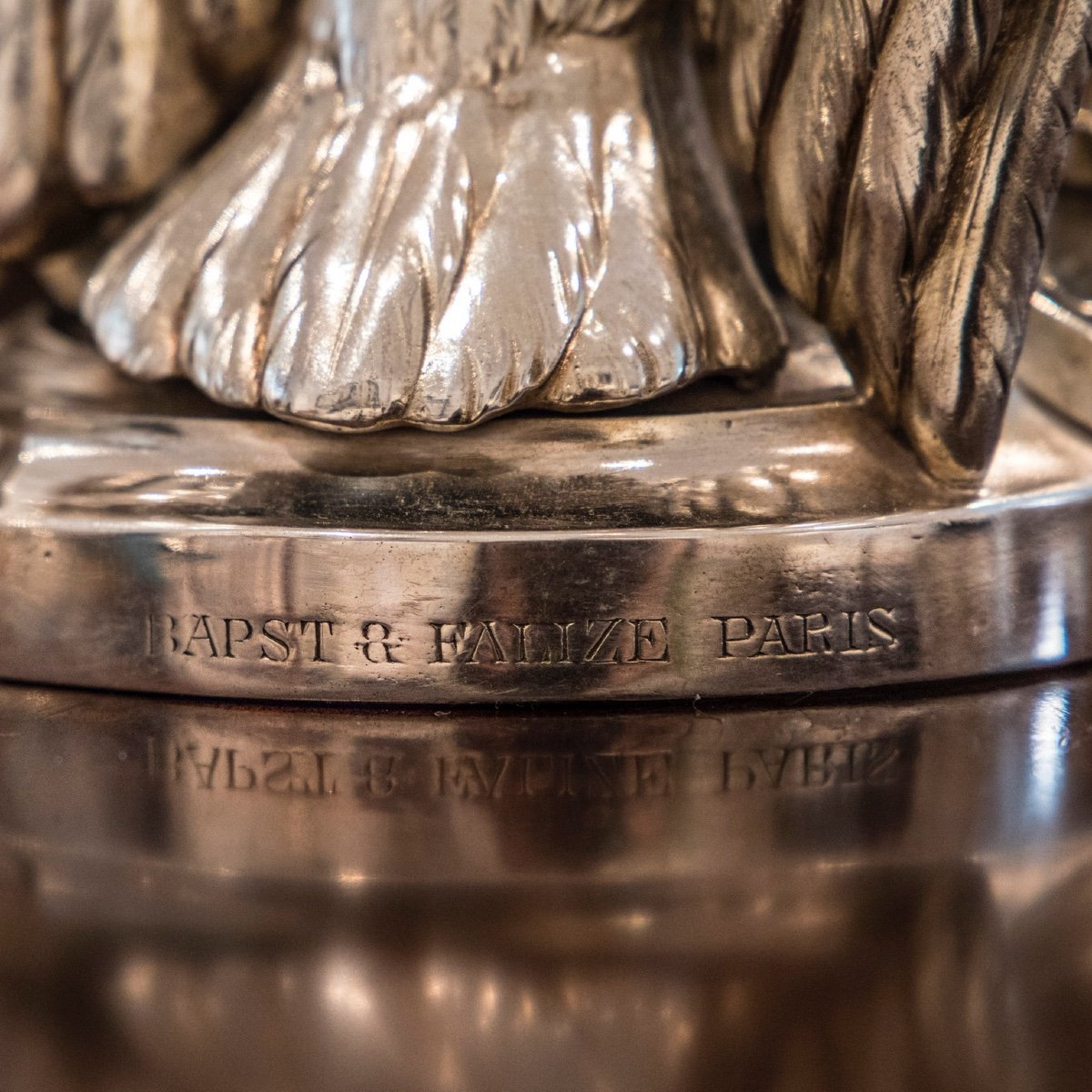 Paire De Candélabres Du Service De Mariage De La Princesse Maria Letizia Bonaparte-photo-3