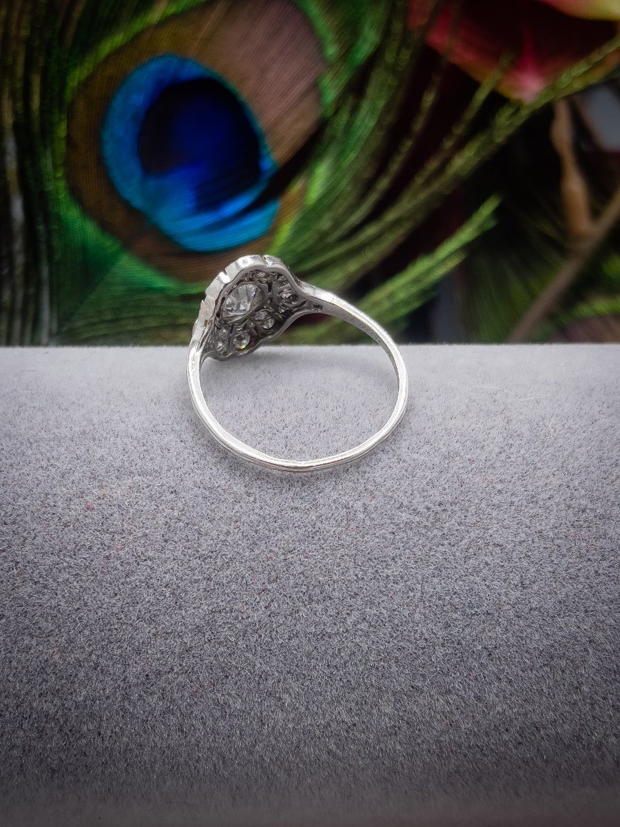 Art Deco Platinum Ring-photo-2