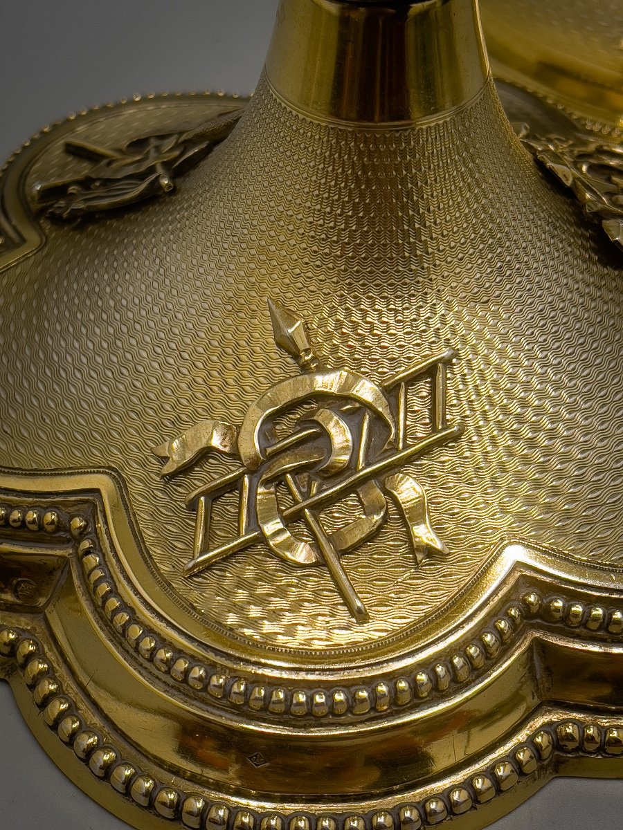 Ciborium In Silver Vermeil 950/1000-photo-4
