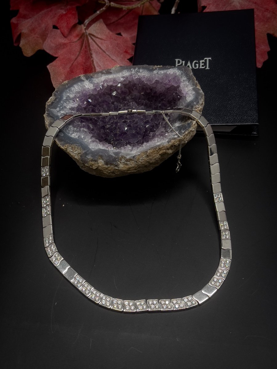 Piaget, 750/1000 White Gold Necklace-photo-4