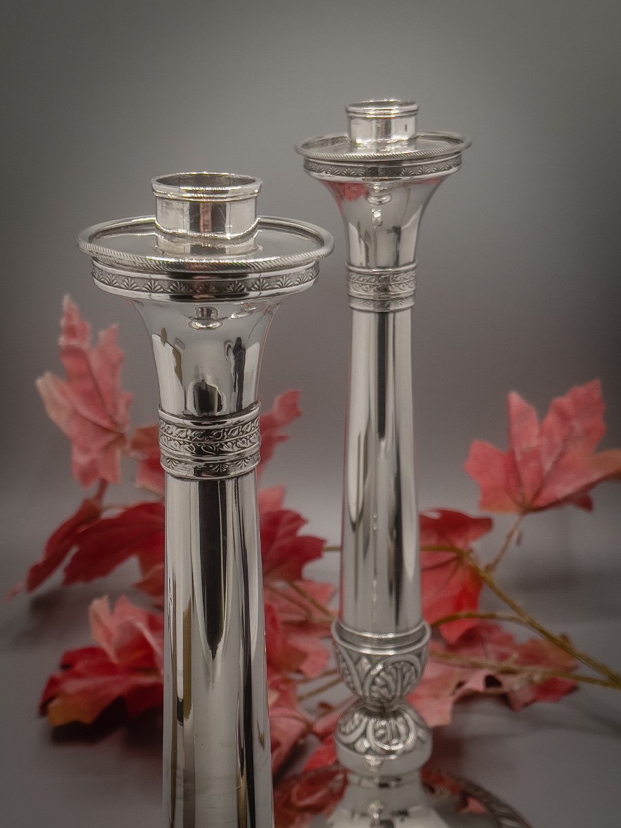 Pair Of Charles X Style Candlesticks-photo-2