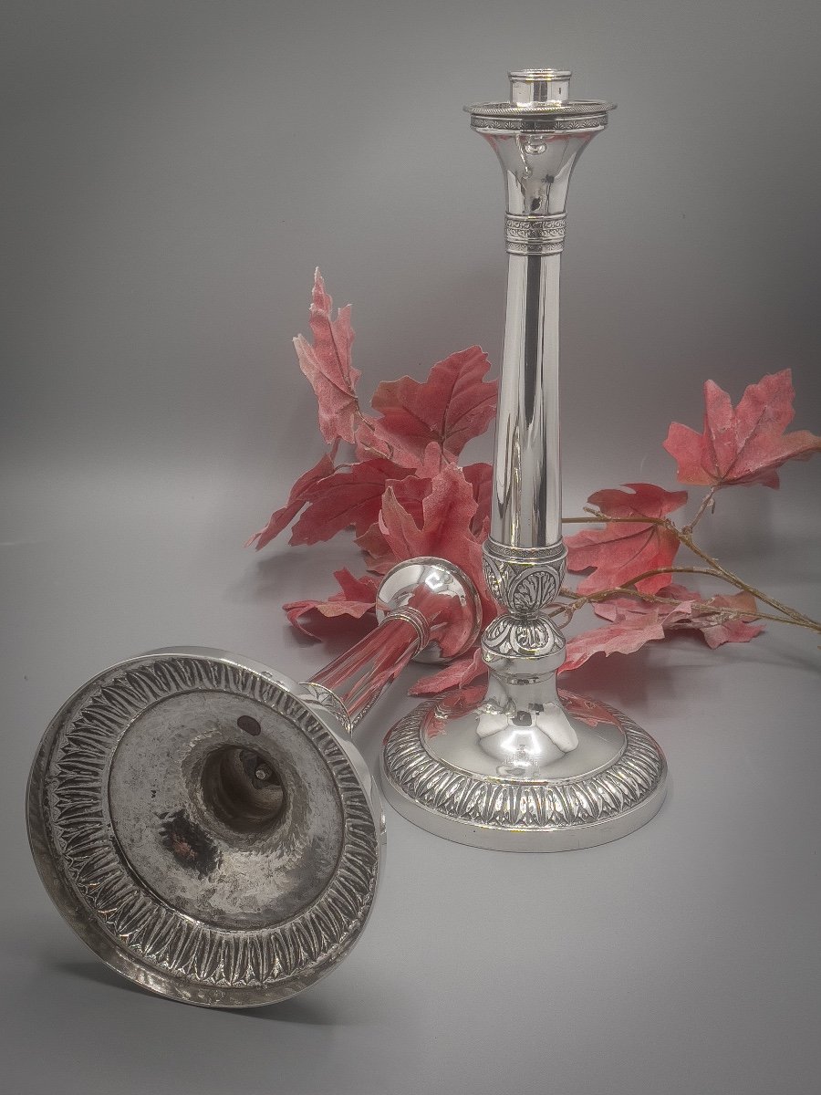 Pair Of Charles X Style Candlesticks-photo-4