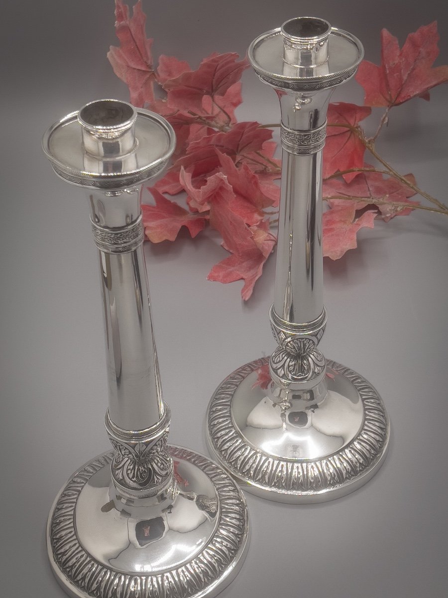 Pair Of Charles X Style Candlesticks-photo-3