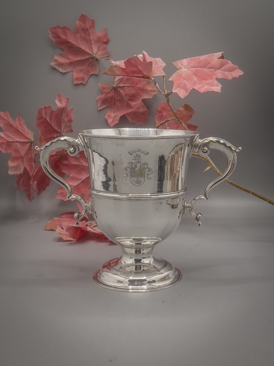 London 1767, Porringer Sterling Silver By Silversmiths W & J Priest-photo-4