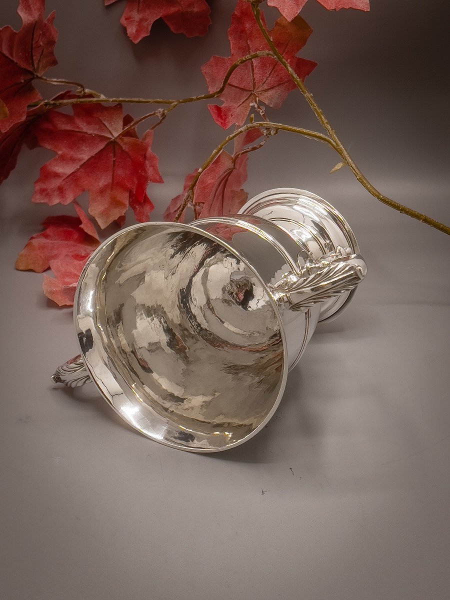 London 1767, Porringer Sterling Silver By Silversmiths W & J Priest-photo-3