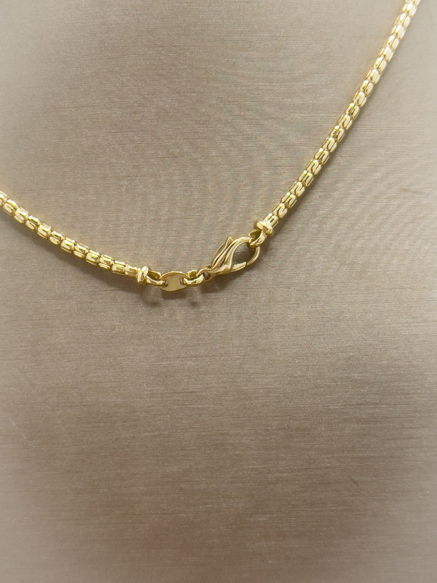 Collier Vintage Et Son Clip Or 18 Carats-photo-2