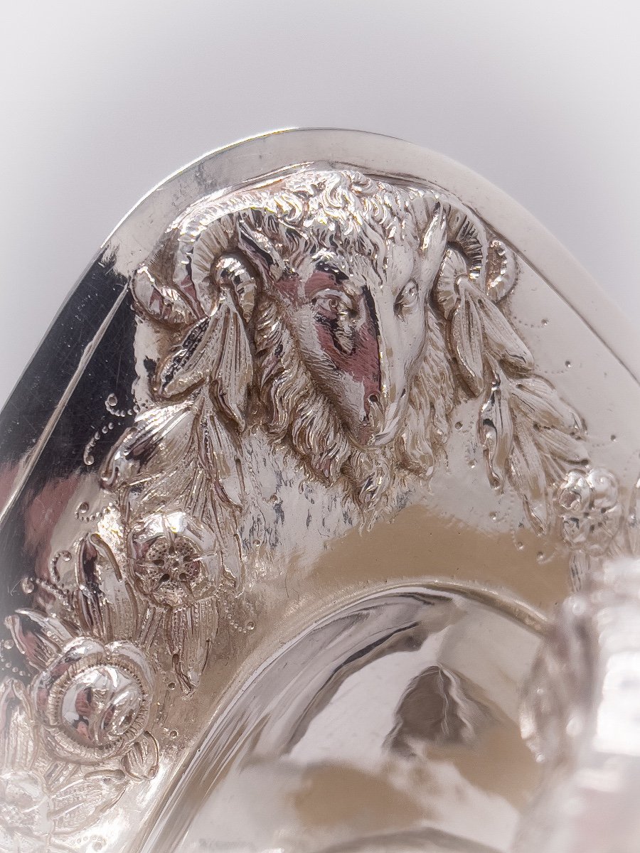 Spectacular Pair Of Sauceboats On Trays In 800/1000 Sterling Silver-photo-1