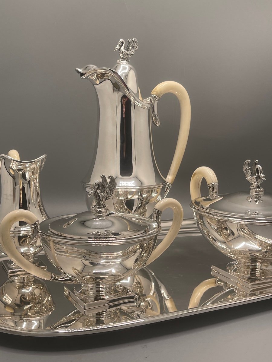 "wolfers & Frères, Spectacular Service In Sterling Silver-photo-8