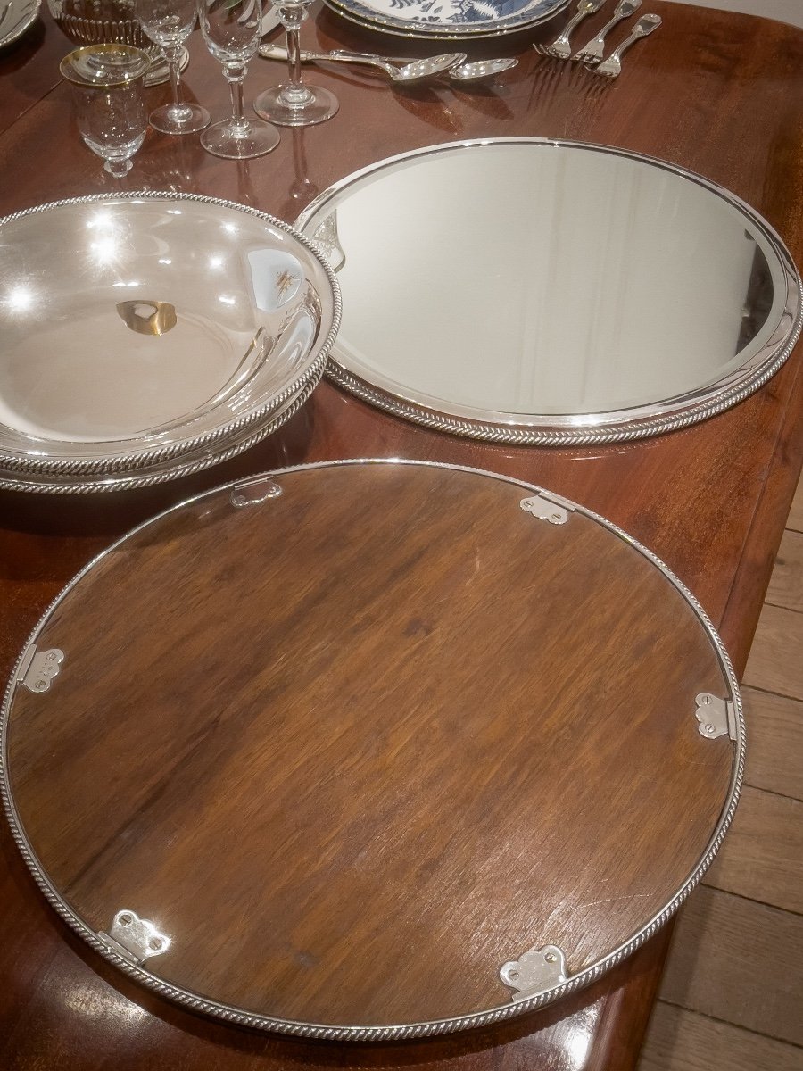 Wolfers Paire D’imposant Centres De Table Modèle « corde Marine » -photo-3