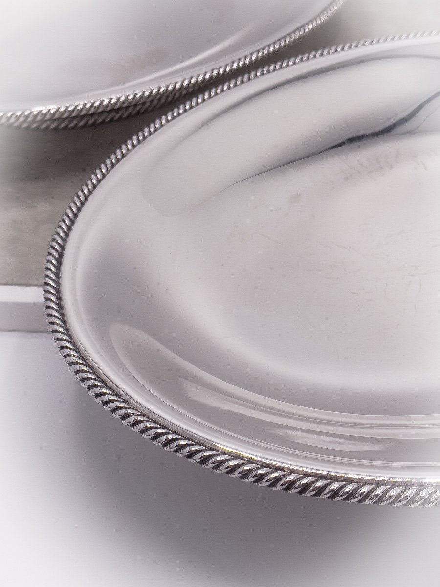 Wolfers Pair Of Oval Cups "marine Rope" Model-photo-2