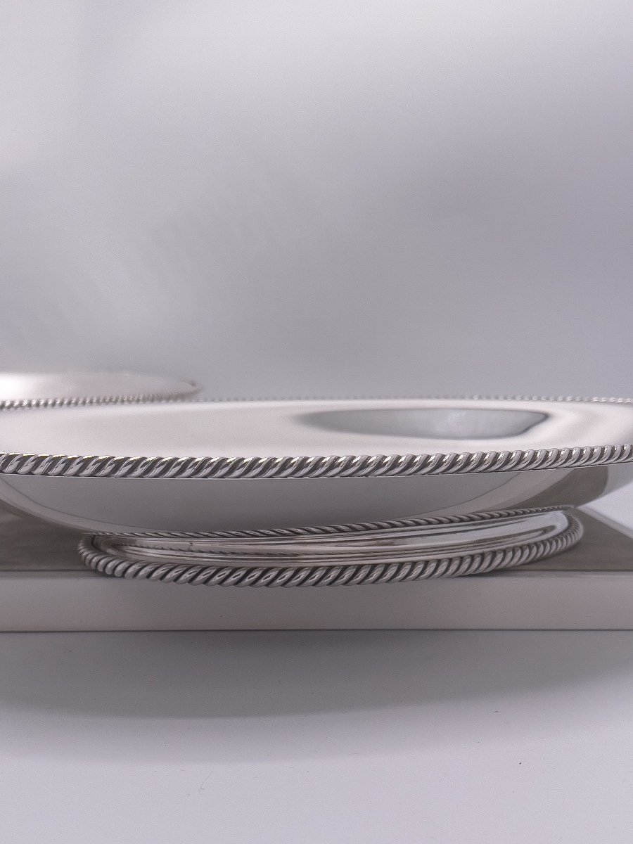 Wolfers Pair Of Oval Cups "marine Rope" Model-photo-4