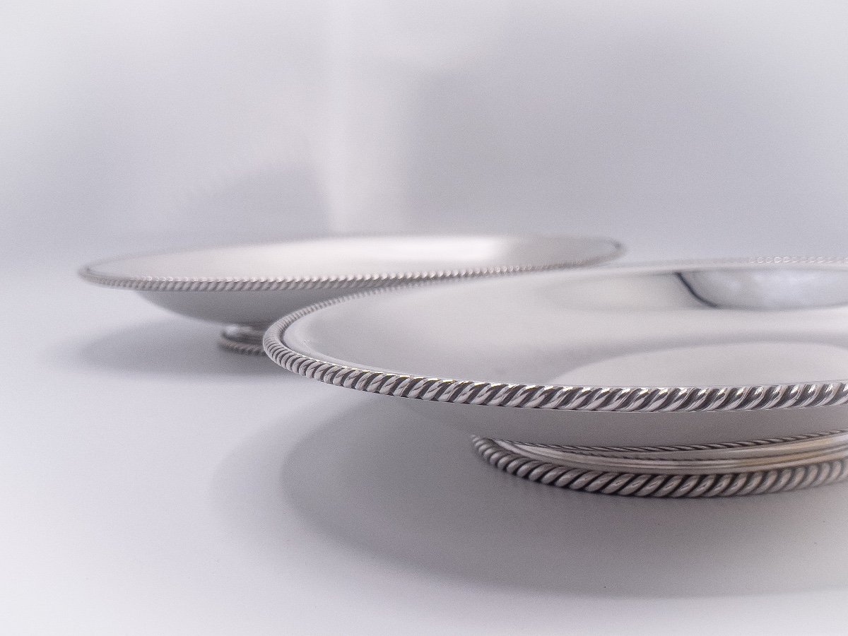 Wolfers Pair Of Oval Cups "marine Rope" Model-photo-1