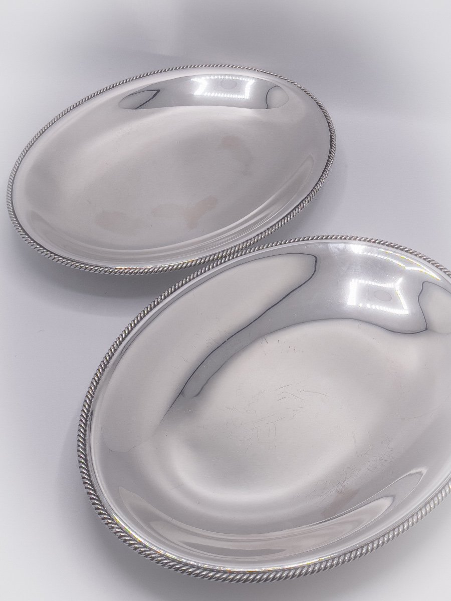 Wolfers Pair Of Oval Cups "marine Rope" Model-photo-2