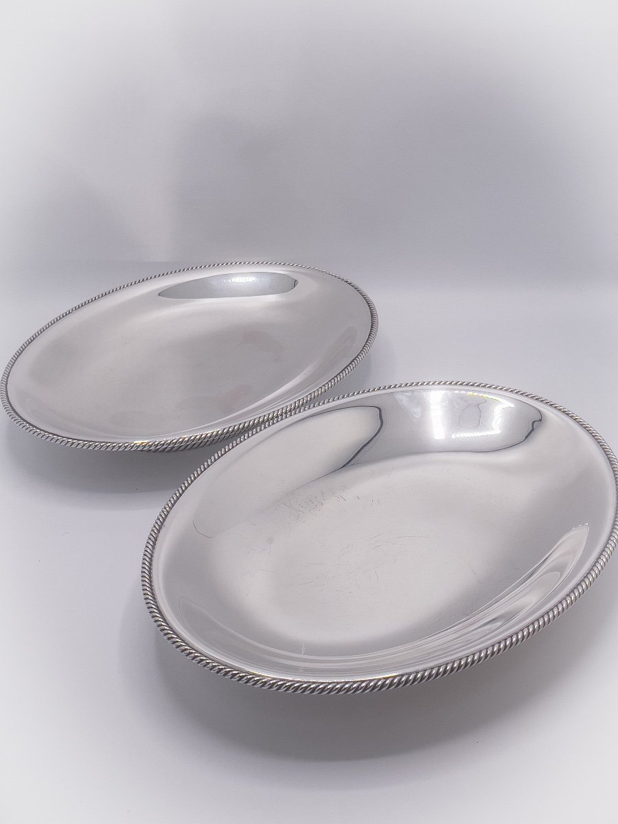 Wolfers Pair Of Oval Cups "marine Rope" Model-photo-3