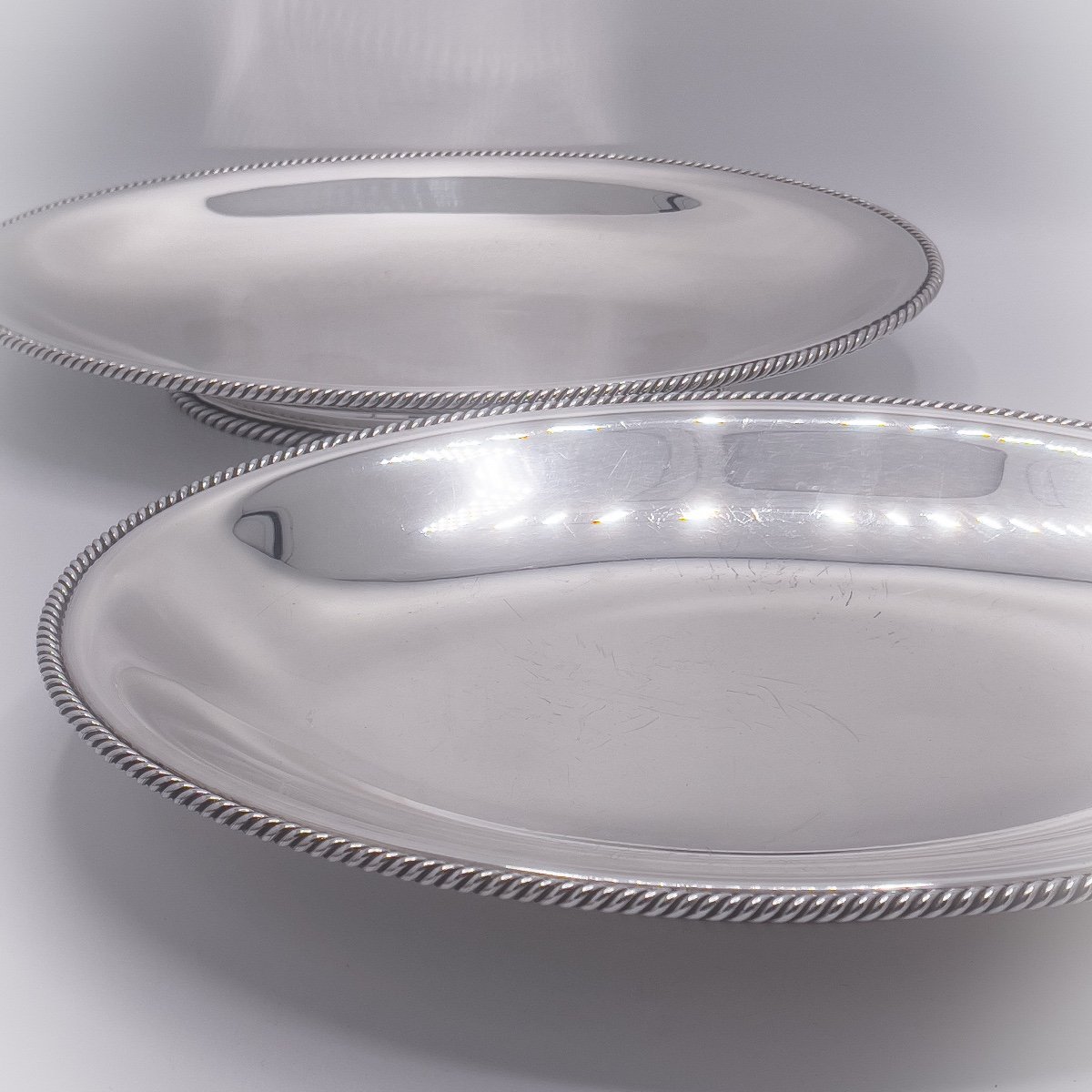Wolfers Pair Of Oval Cups "marine Rope" Model