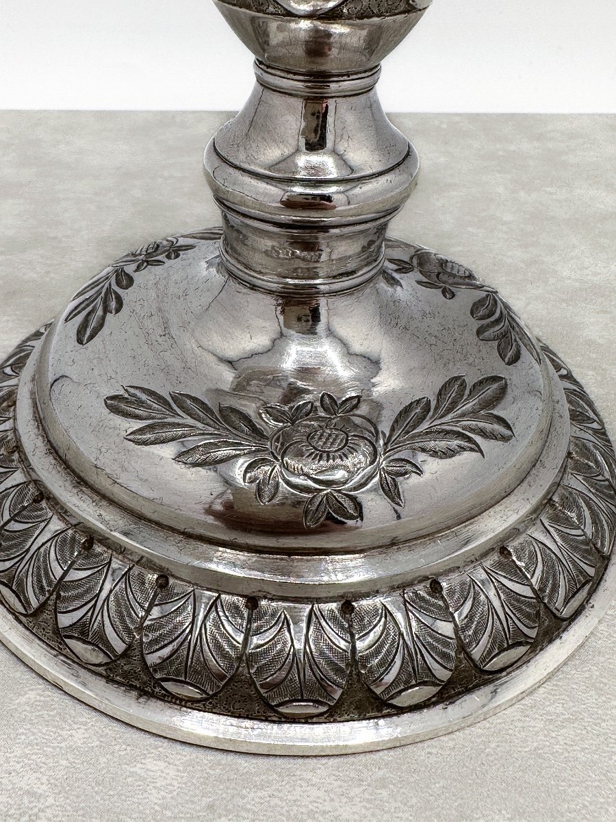 Ciborium In Silver Empire Period 1798-1809-photo-2