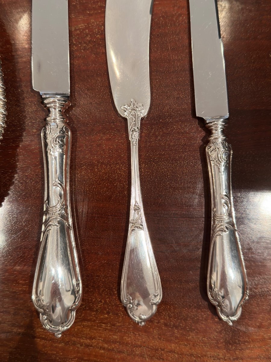 Wolfers Argent Massif 800/1000 Travail Belge Vers 1910 Style Louis XV-photo-3