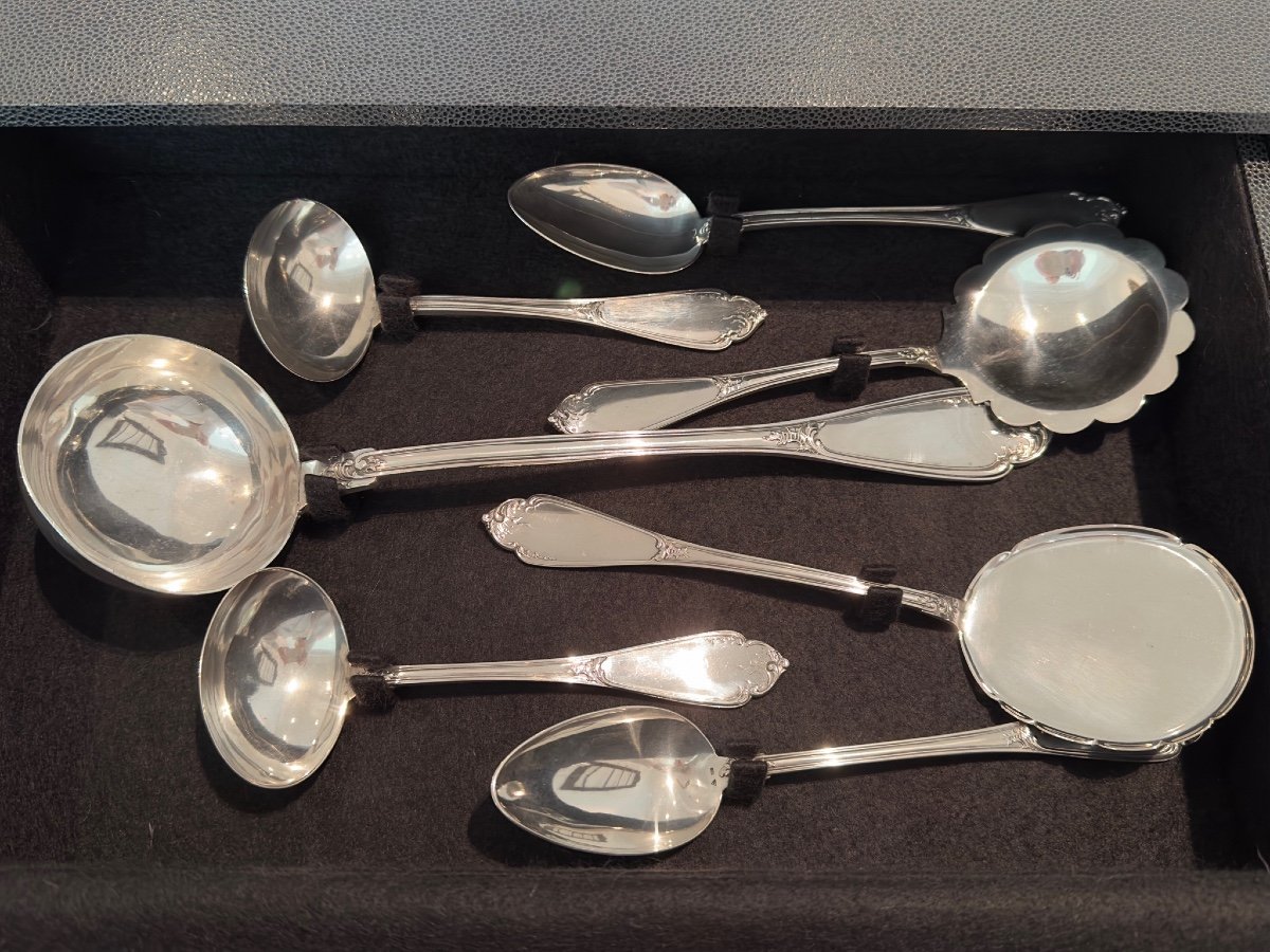 Wolfers Argent Massif 800/1000 Travail Belge Vers 1910 Style Louis XV-photo-2