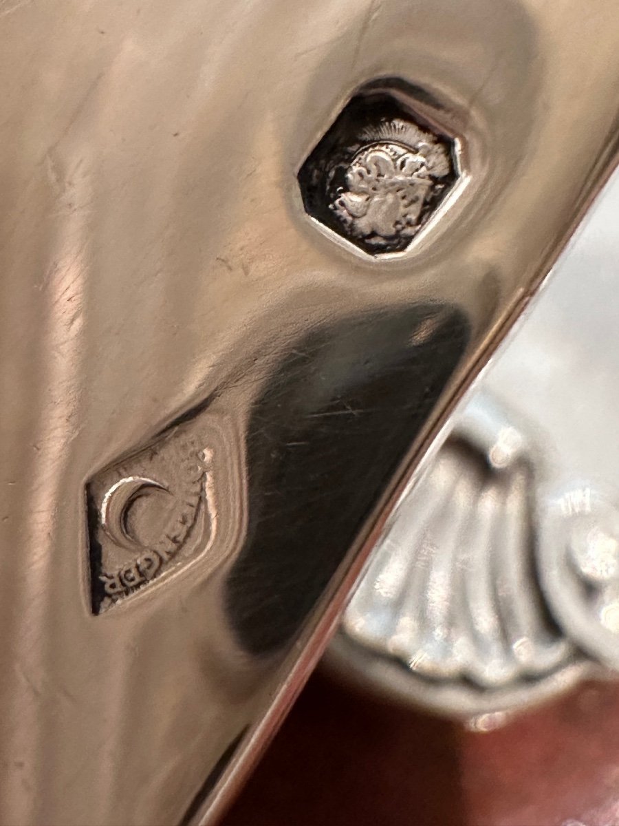 Boulanger Ménagère Pour 12 Personnes En Argent Masssif 950/1000-photo-3