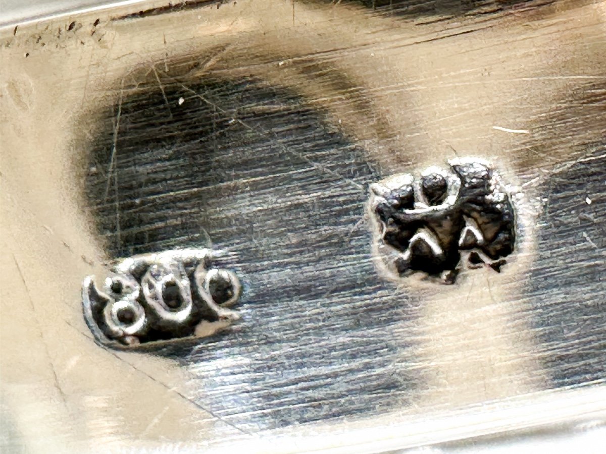 Pair Of Candlesticks In Sterling Silver Of Very Good Quality-photo-4