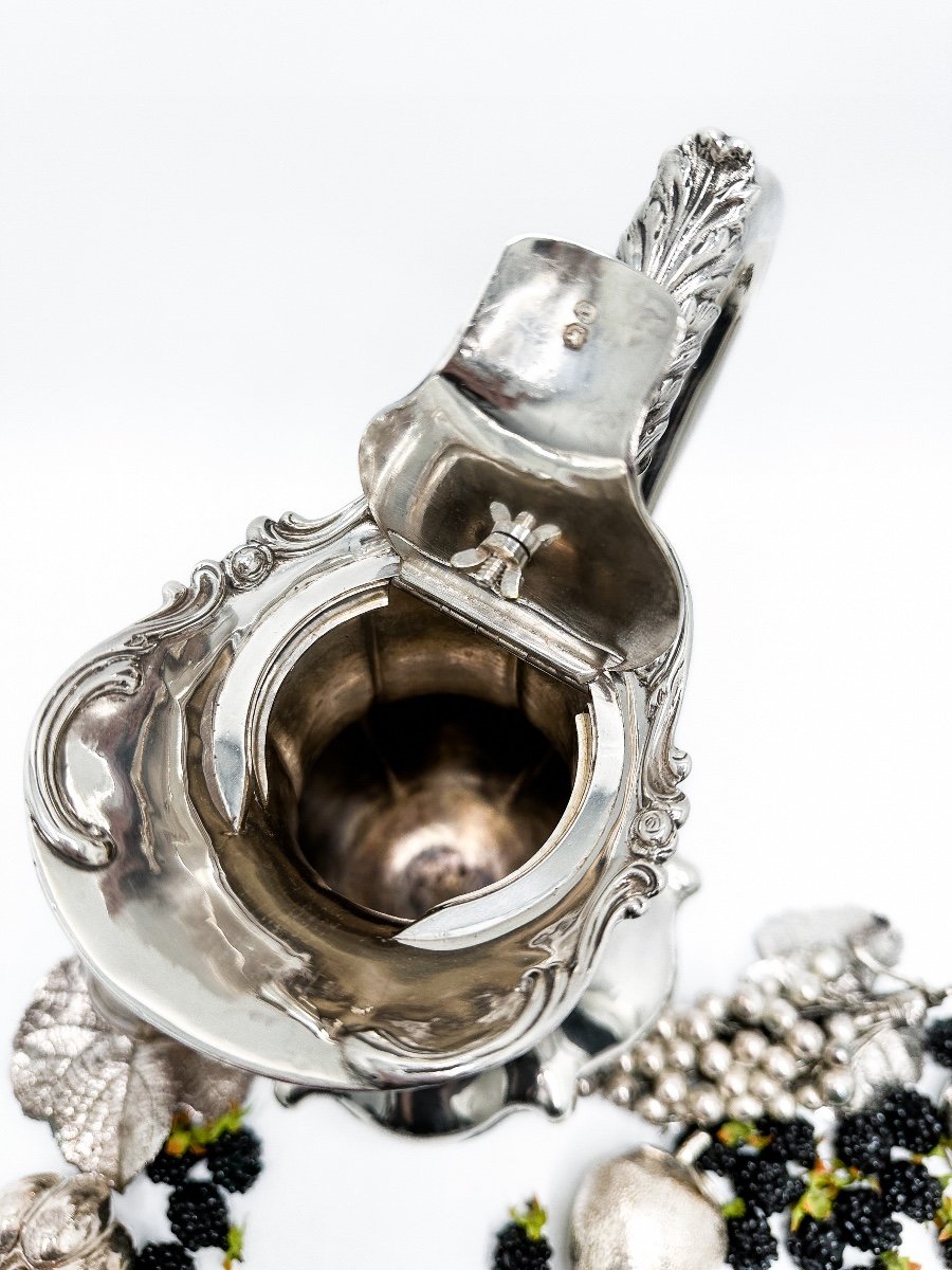 Verseuse En Argent Anglais époque 1839-photo-3