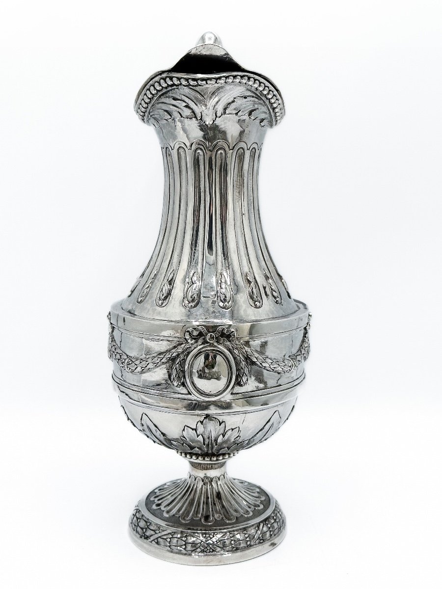 Jug In Sterling Silver, Louis XVI Style-photo-3