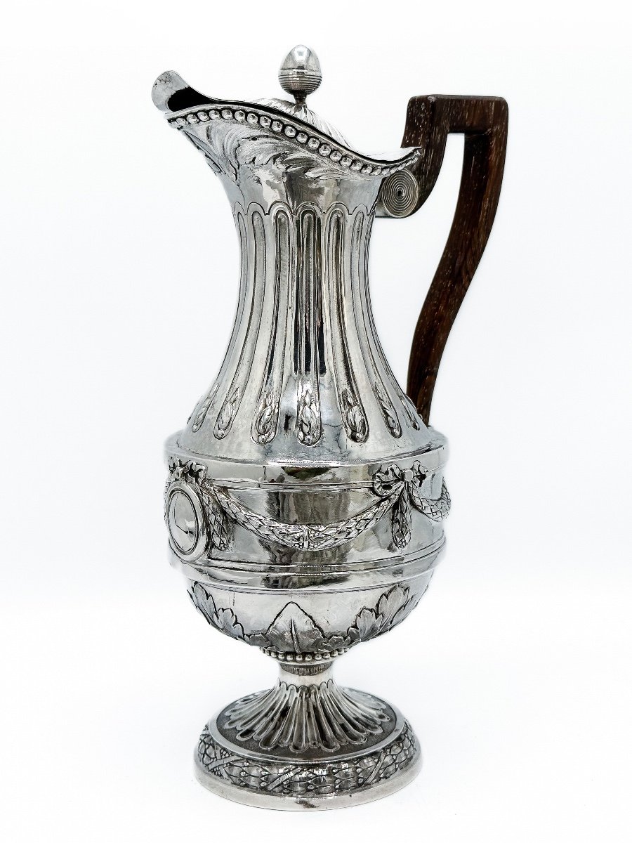 Jug In Sterling Silver, Louis XVI Style-photo-4