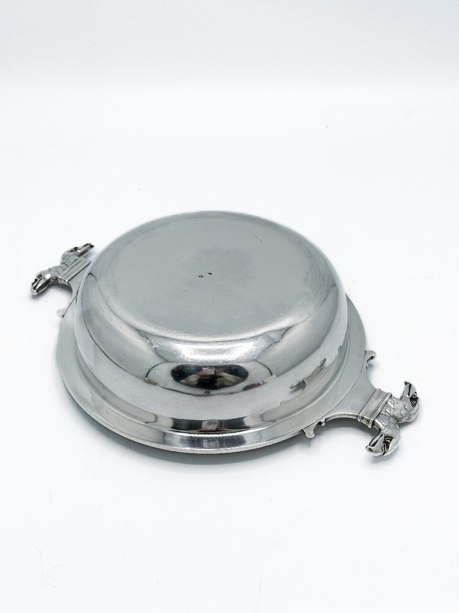 Vegetable Dish In Sterling Silver 950/1000-photo-4