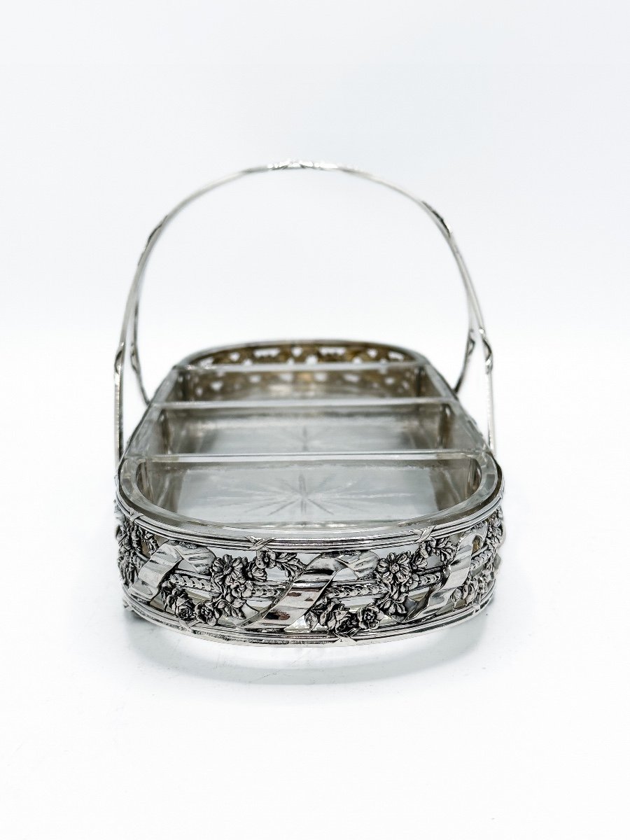 Sweets Basket In 800/1000 Sterling Silver-photo-1