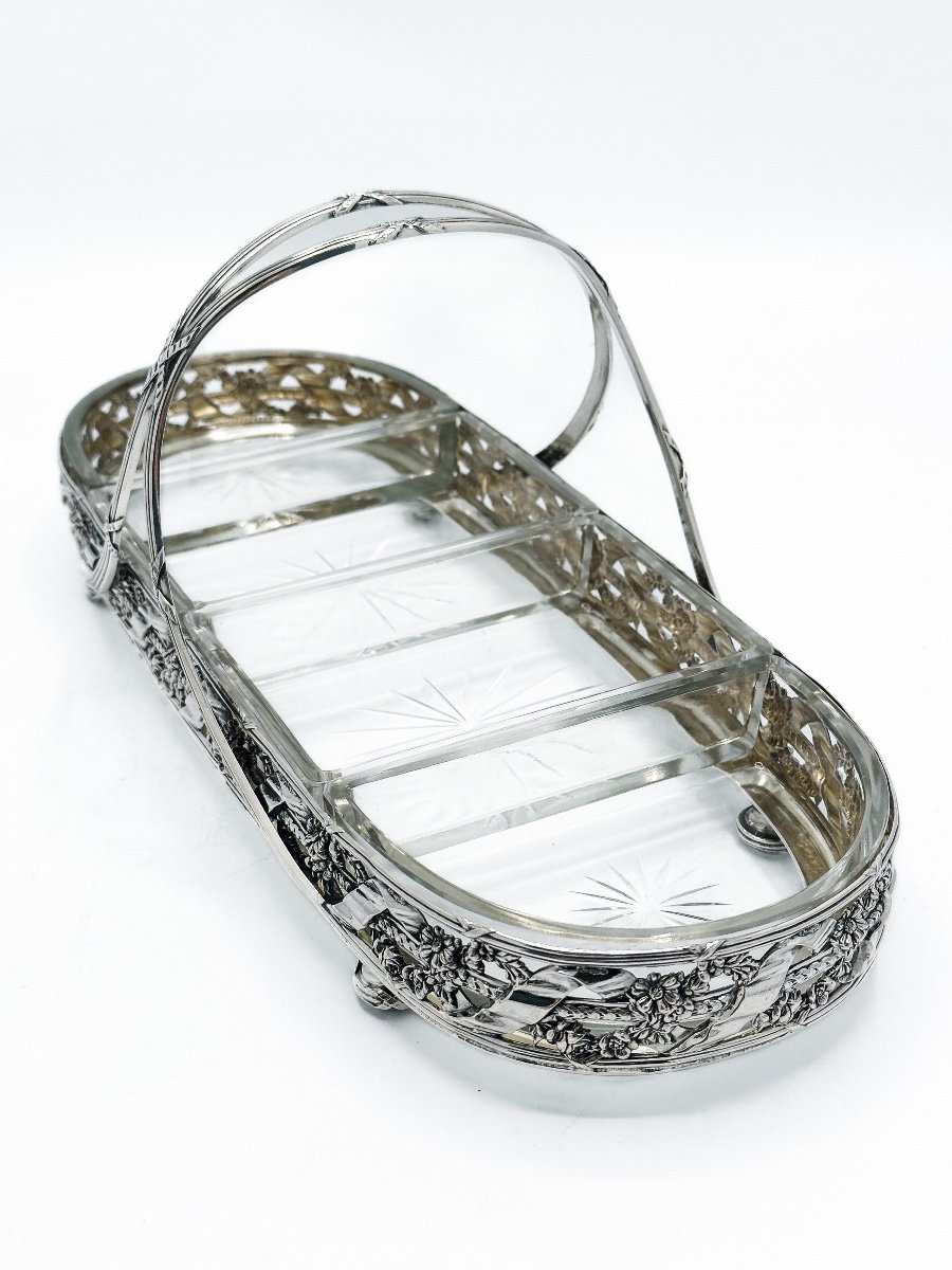 Sweets Basket In 800/1000 Sterling Silver-photo-7