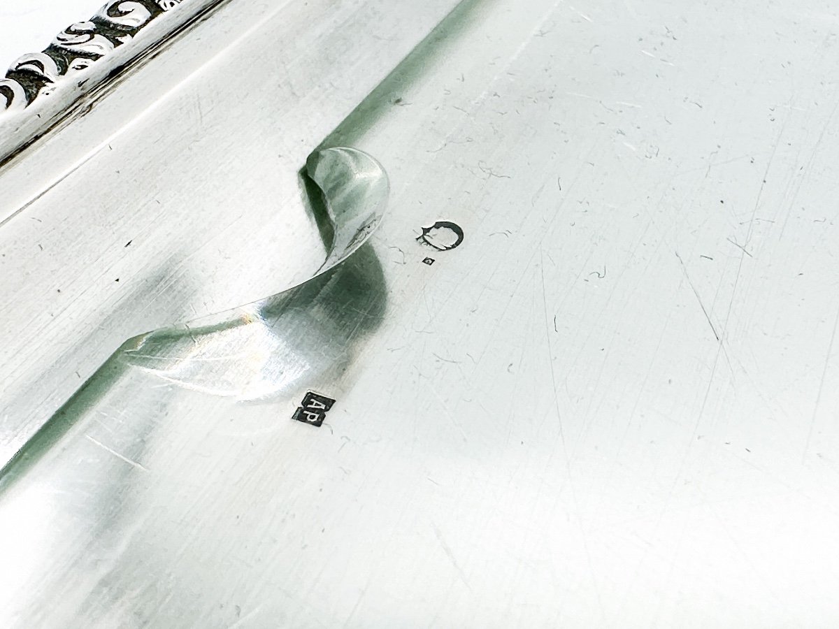 Cake Dish In Sterling Silver 800/1000-photo-2