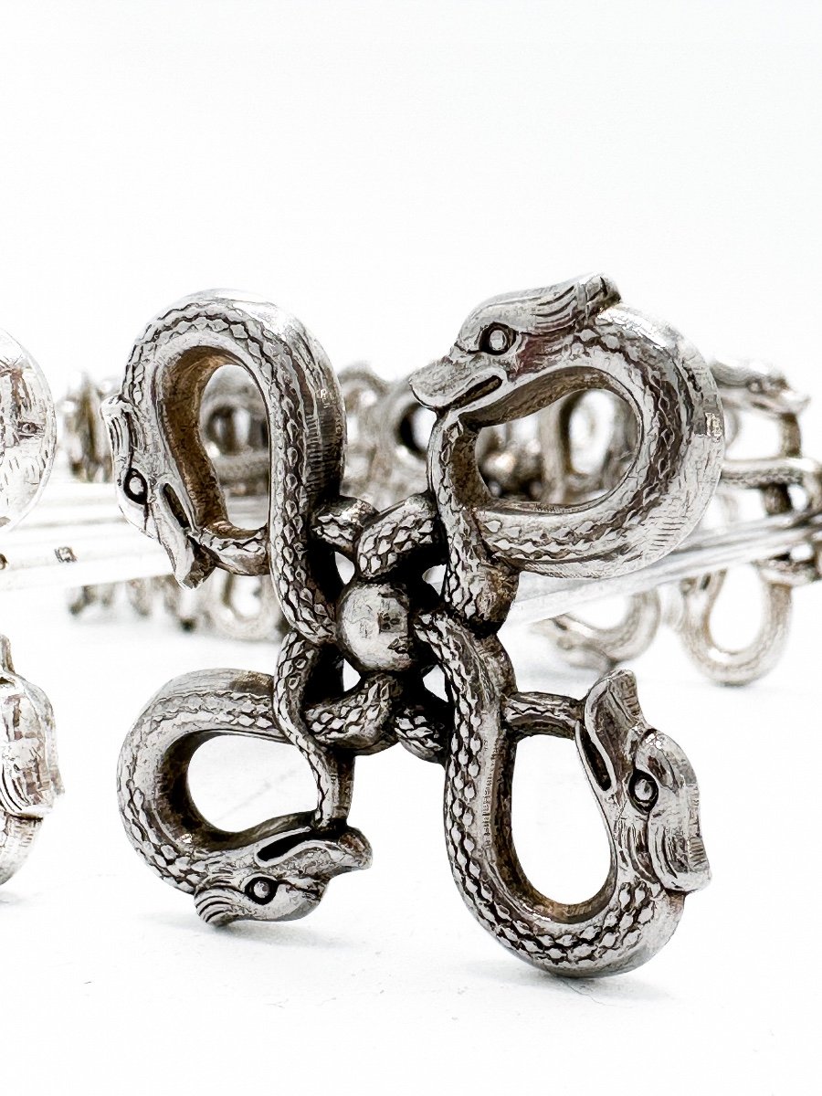 Série De 12 Porte-couteaux En Argent Massif 834/1000-photo-4