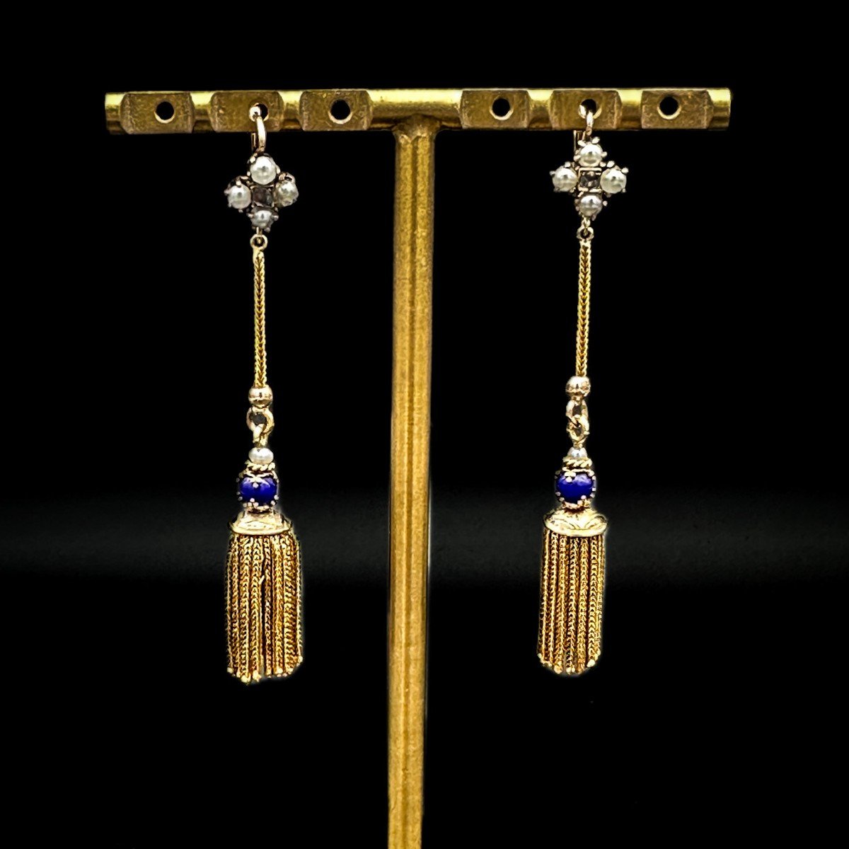 Napoleon III Fringe Earrings In 18k Yellow Gold