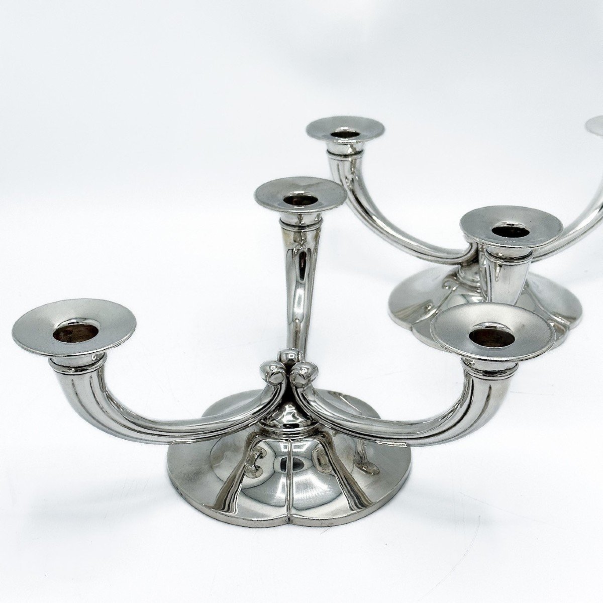 Raymond Ruys Paire De Candélabres Art-deco-photo-2