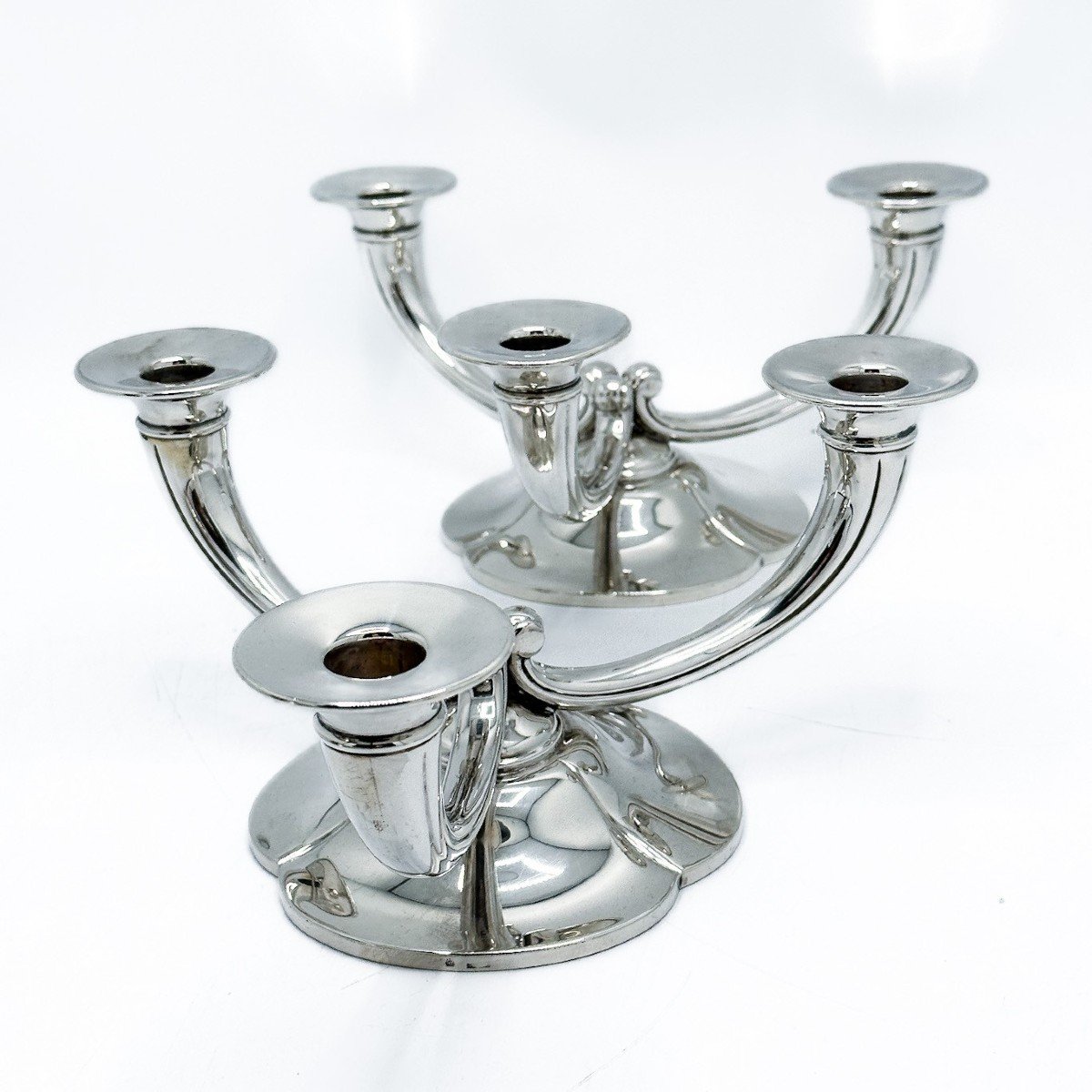 Raymond Ruys Paire De Candélabres Art-deco-photo-1