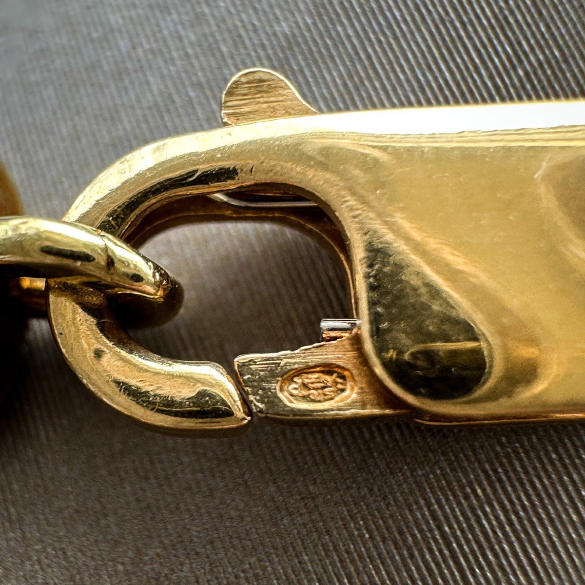 Collier En Or Vintage Saphir Et Diamants-photo-4