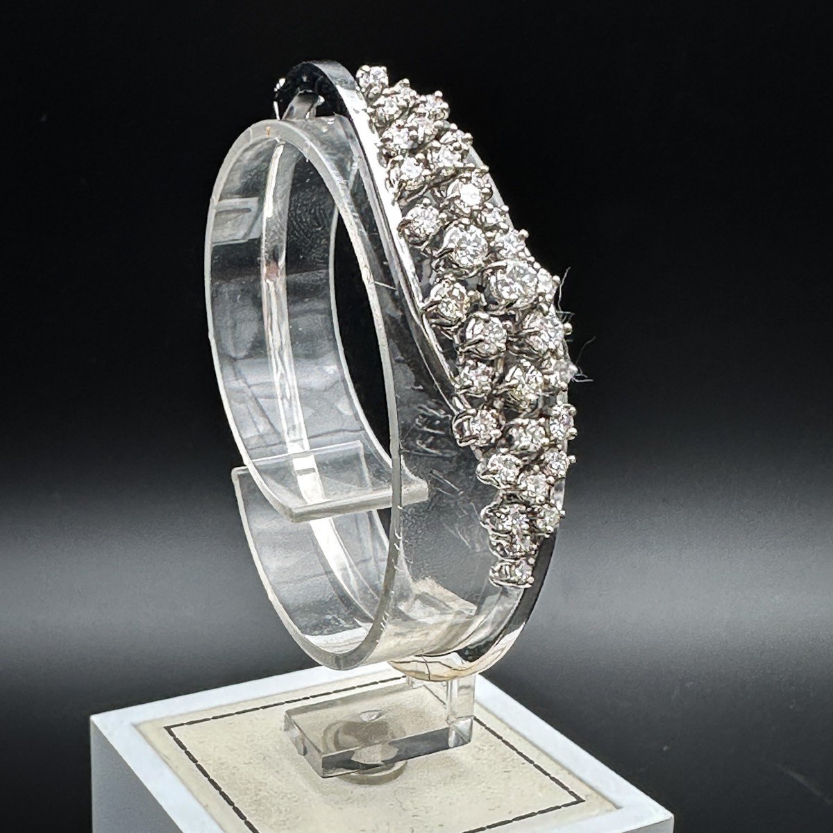Bracelet Jonc  Or Et Diamants-photo-2