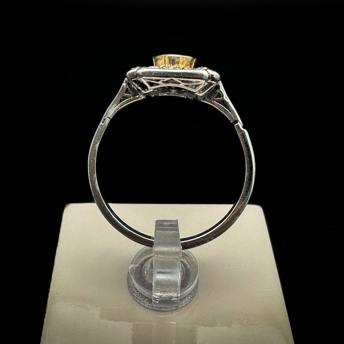 Art-deco Ring Set With Rubies And Diamonds-photo-3