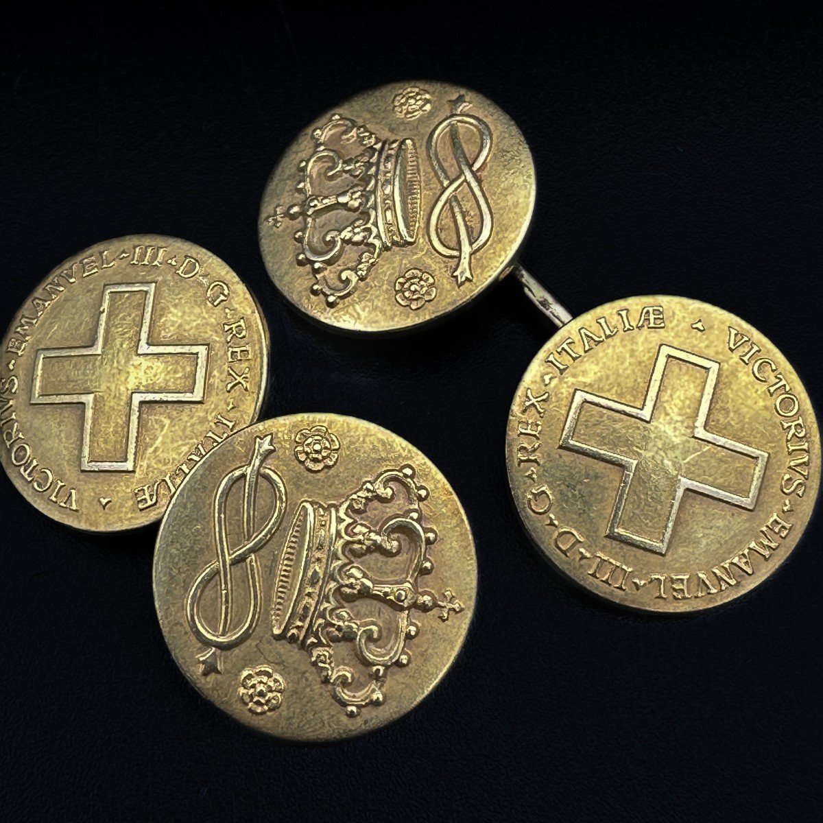 Provenance Royale ,pair Of Cufflinks Having Belonged To Victor Emmanuel III Of Italy-photo-4