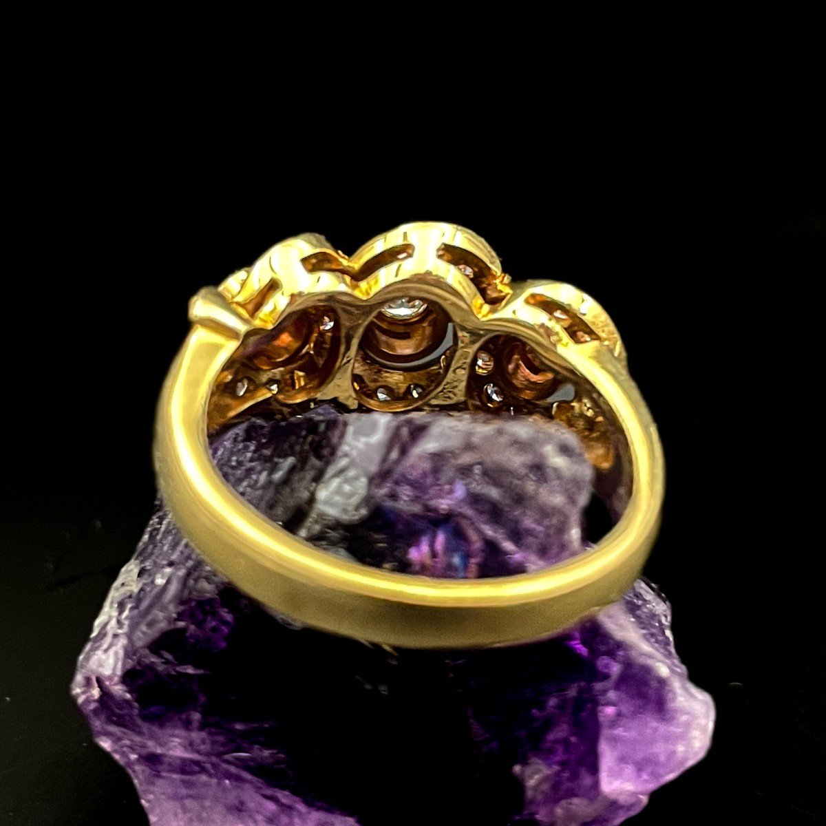 Vintage Gold And Diamond Ring-photo-2