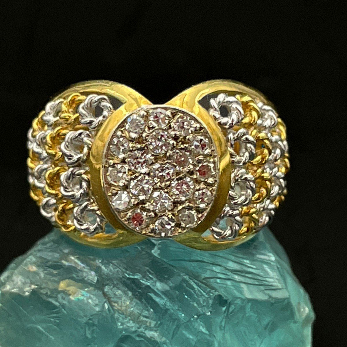 Vintage Gold And Diamond Ring-photo-2