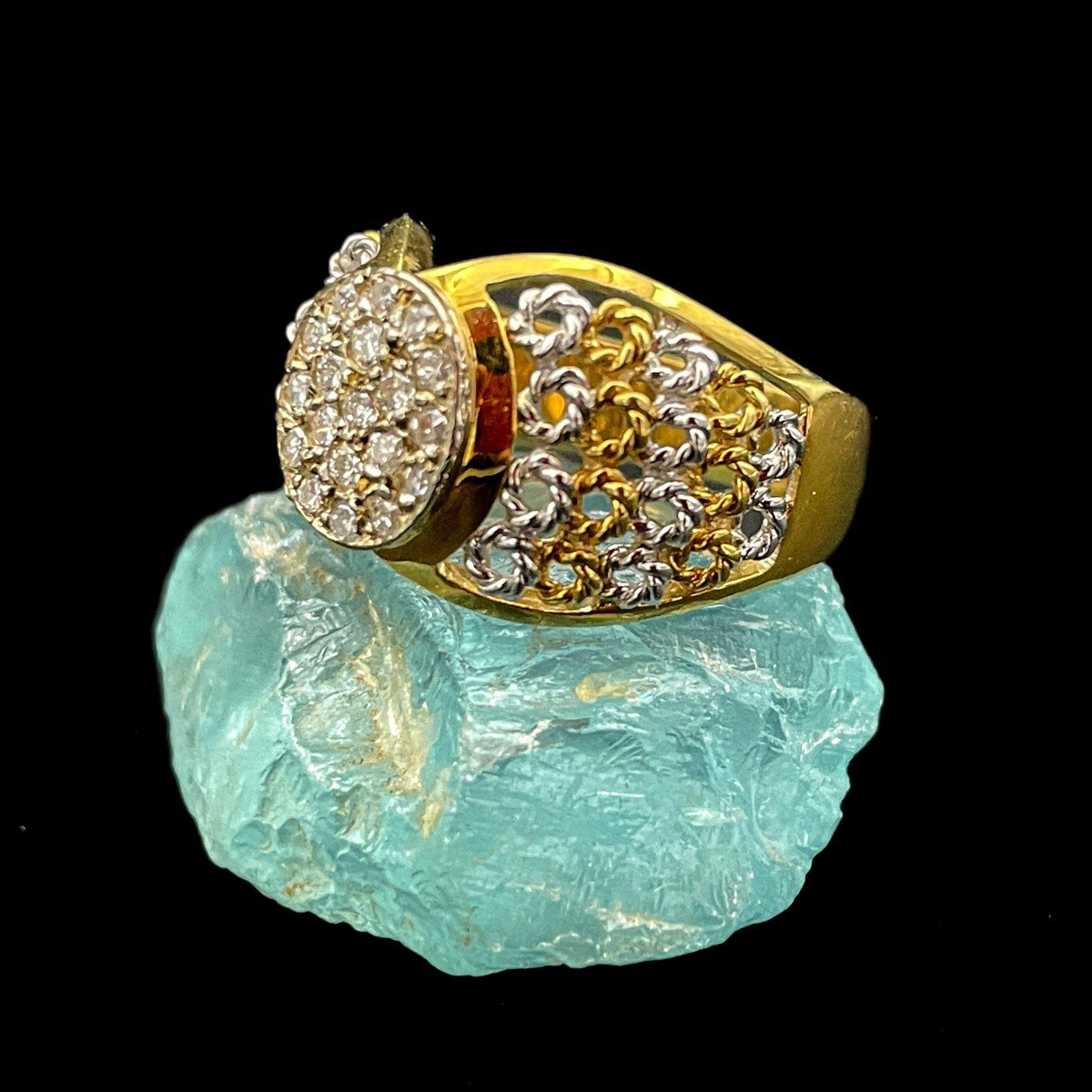 Vintage Gold And Diamond Ring-photo-4