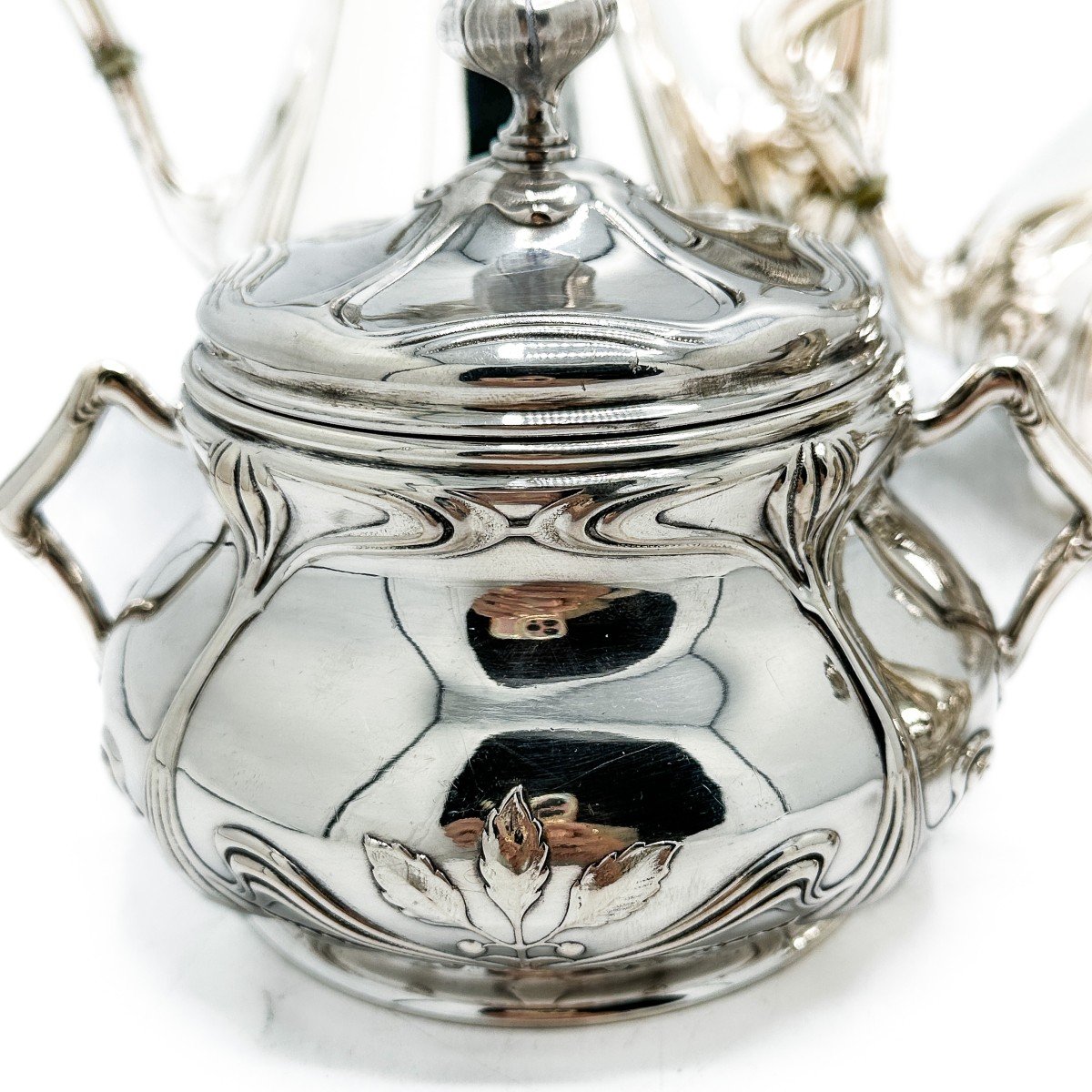Coffee And Tea Service In 800/1000 Sterling Silver -photo-3
